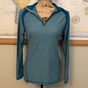 Champion Blue Half Zip Long Sleeve Athletic-Ware
